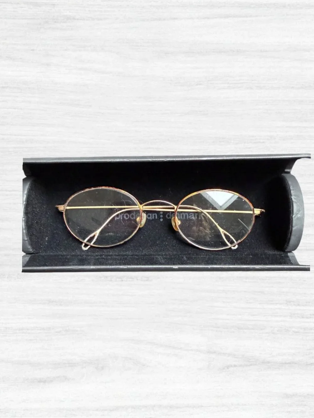 Vintage Polo Ralph Lauren Tiny Oval Glasses Gold Wire Cable Temples Office Siren